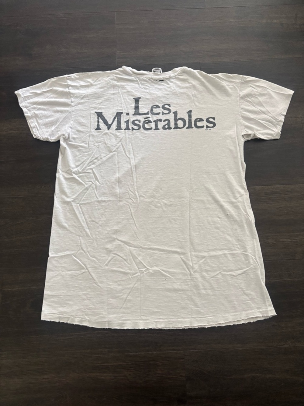 RARE Vintage 1986 Les Miserables French Novel Musical Movie Show Tshirt - Picture 5 of 8